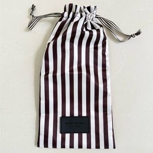 Henri Bendel Signature Brown Satin Striped Dustbag
